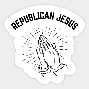 Republican-Jesus Sticker